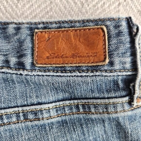 Eddie Bauer Jeans Women's Size 12R (34x30) Med Wash Bootcut Stretch Item# 2871 - Picture 8 of 16